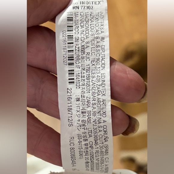 🤍 ZARA White Wide Leg Pants w/ Side Zip | Minimal Chic | Small 🤍 - Picture 4 of 4